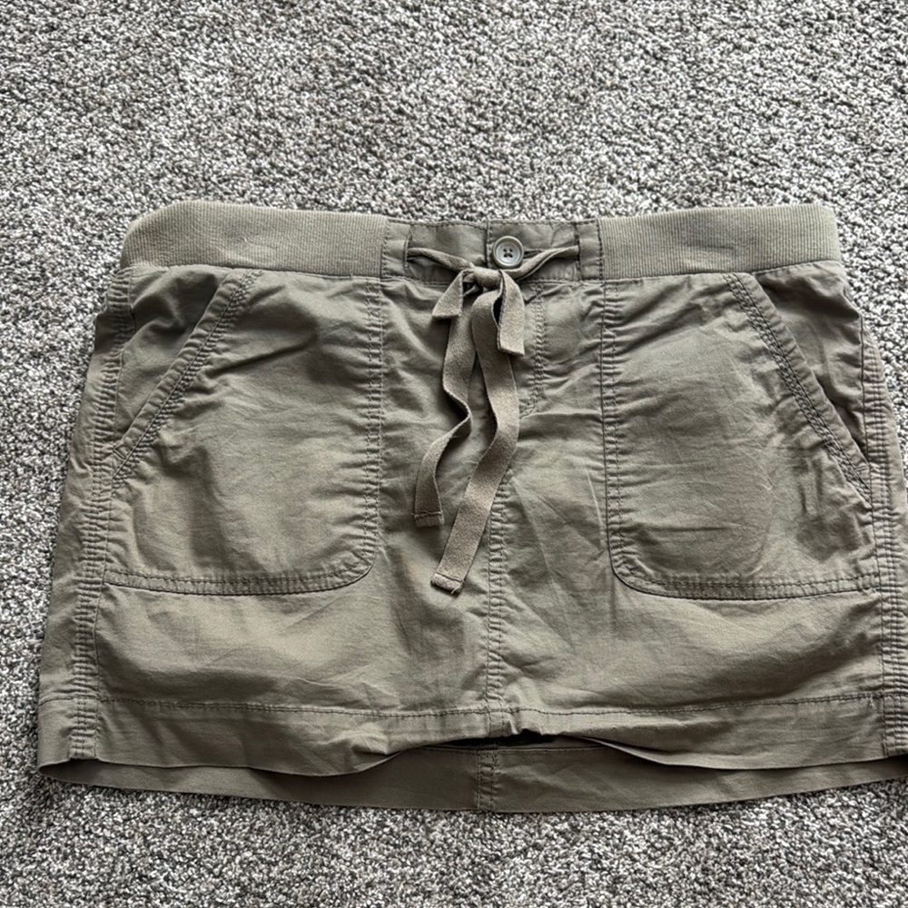 Old Navy Olive Mini Skirt